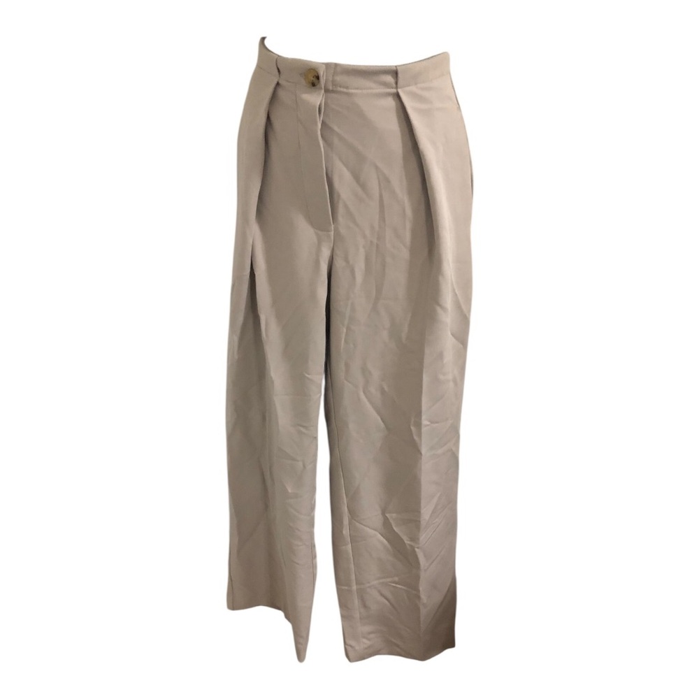 Free People Taupe‎ pintuck ruffled elasticized waist trouser pants size XS new